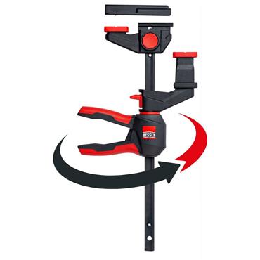 BESSEY One-Handed Table Clamp with Rotating Handle for Guide Rails, EZR360-15SET