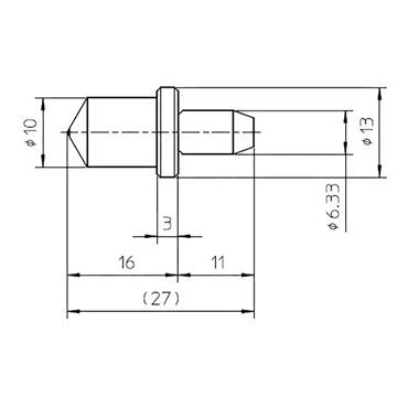 MITUTOYO 63DIA001 HR Series Rockwell Diamond Indenter