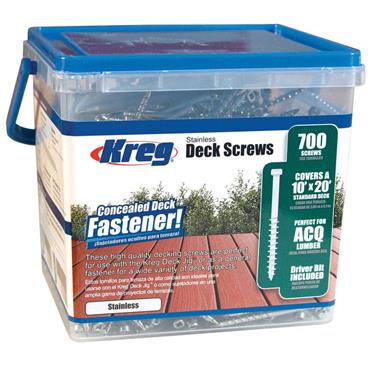 KREG Stainless Deck Screws, SDK-C2SS-700