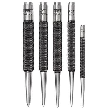 STARRETT S816PC Punch Set, 5 Piece Set