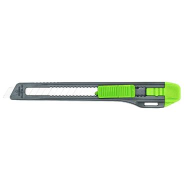 Q-CONNECT KF10631 Light Duty 9mm Cutting Knife Black/Green 120BC
