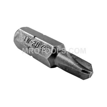Zephyr TW-2D TRI-WING Insert Bit, 1/4" Hex Shank