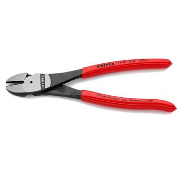 KNIPEX 74 01 200 SB High Leverage Diagonal Cutter with plastic handles, 200mm 
