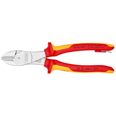 KNIPEX 74 06 200 T BK Tethered High Leverage Diagonal Cutter