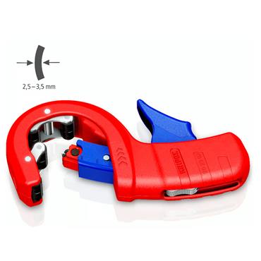 KNIPEX 90 23 02 BK DPT50 Pipe cutter for thick-walled plastic pipes