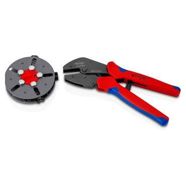 KNIPEX 97 33 03 MultiCrimp Crimping Pliers with changer magazine