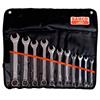 BAHCO 111Z/11T Imperial Flat Combination Wrench Set - 11 Piece Set - Black Plastic Pouch