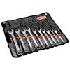 BAHCO 111Z/11T Imperial Flat Combination Wrench Set - 11 Piece Set - Black Plastic Pouch