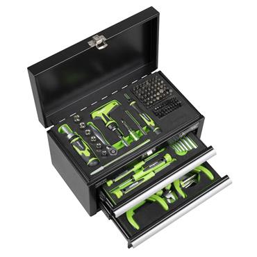 Sealey Siegen 2 Drawer Mini Toolbox with 111 Piece Tool Kit, S01335