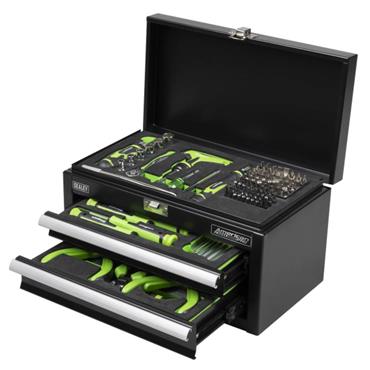 Sealey Siegen 2 Drawer Mini Toolbox with 111 Piece Tool Kit, S01335