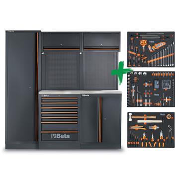 BETA 045009155 C45PRO 2.0 B7X/196UT-C45PRO Workshop with 196 tools
