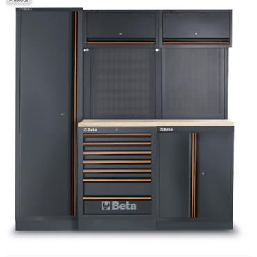 BETA 045009156 C45PRO 2.0 B7W/196UT-C45PRO Workshop with 196 tools