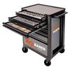 Bahco 1472K7BKFFSD140 140 Anniversary 216 Piece Tool Trolley Kit with 7 Drawers, Grey