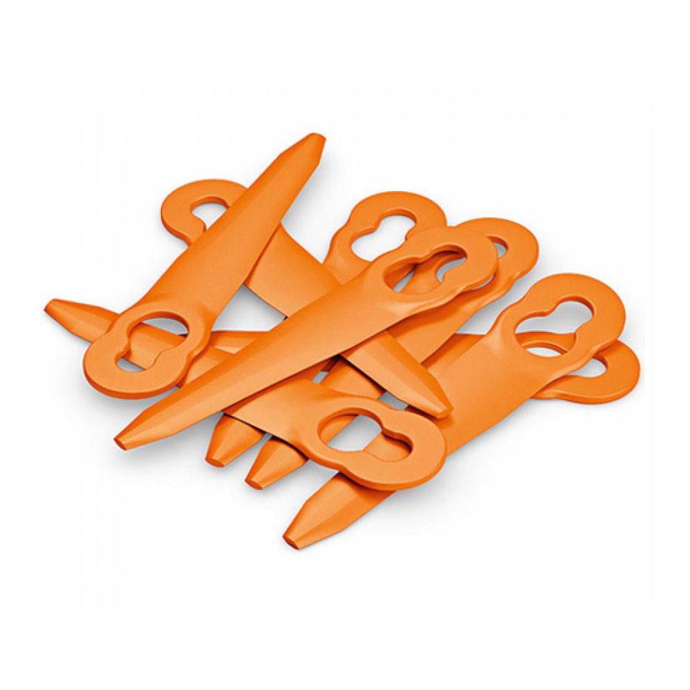 Stihl 40080071000 PolyCut 22 Plastic Replacement Trimmer Blades 8 pack