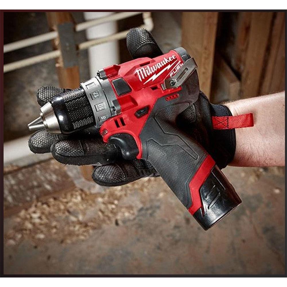 MILWAUKEE M12FPD202B M12 12V Combi Drill Set, 2 X 2.0Ah Batteries