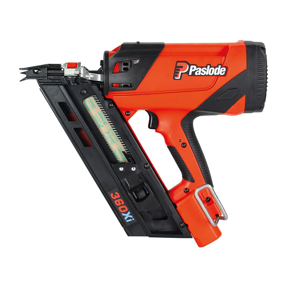 PASLODE im360Xi Lithium Gas 90mm First Fix Framing Nail Gun, 1 x 2.1Ah