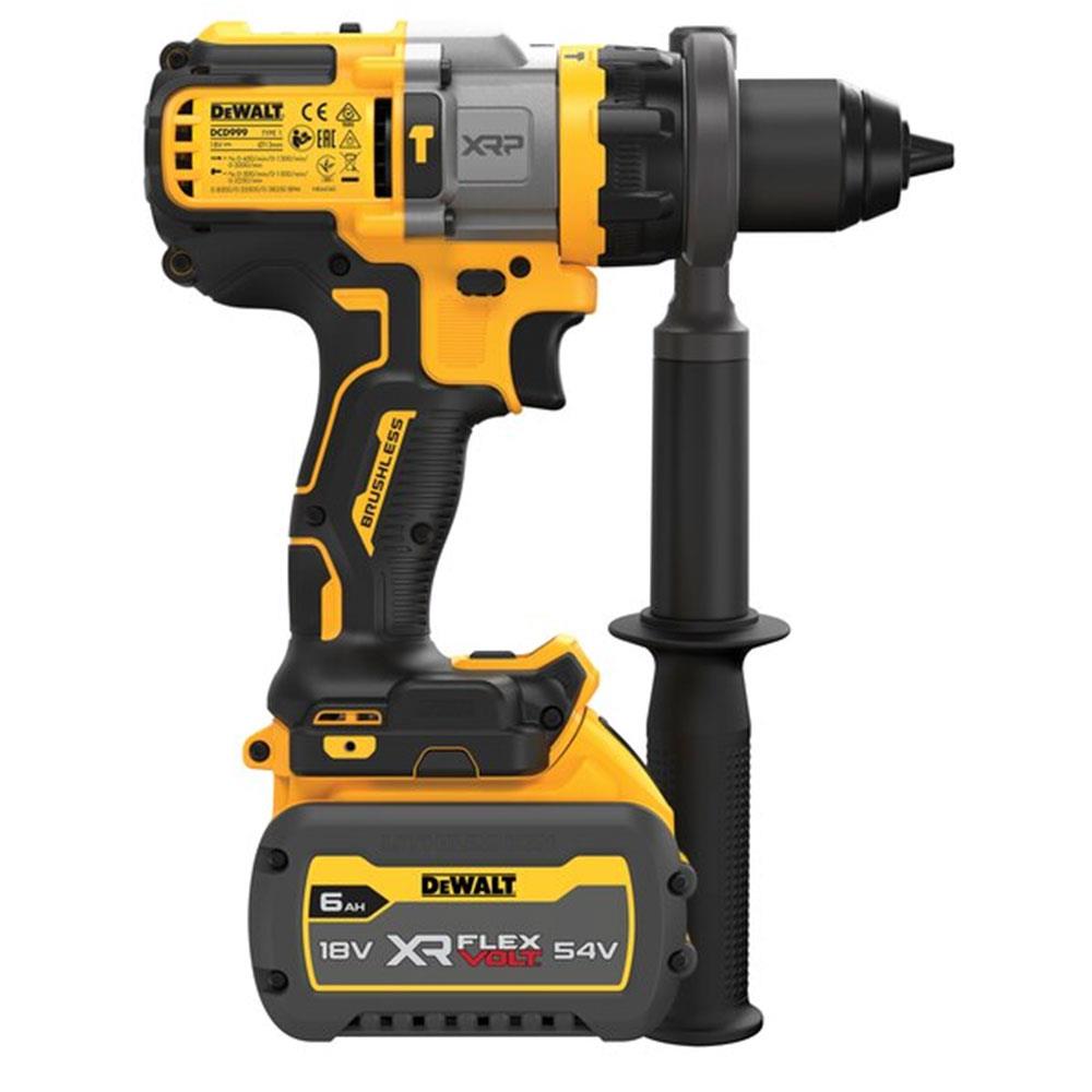 DEWALT DCD999T1 18V XR XRP Hammer Drill with Flexvolt Advantage, 1 X 6