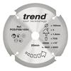 TREND 165mm X 4T X 20mm Fiberbroad Saw Blade, C1PCD/FSB/1654