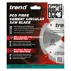 TREND 165mm X 4T X 20mm Fiberbroad Saw Blade, C1PCD/FSB/1654