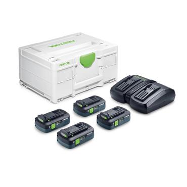 FESTOOL 578824 SYS 18V 4 x TBX4 TCL6 DUO Energy Set