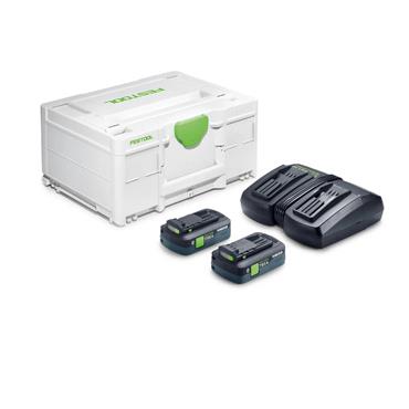 FESTOOL 578820 SYS 18V 2xTBX4/TCL6 DUO Battery and Charger Energy Set 
