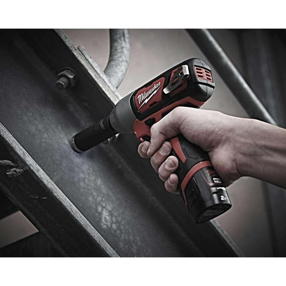 MIWALUKEE M12BIW12202C M12 SUB COMPACT 1/2" Drive Impact Wrench, 2 x 2