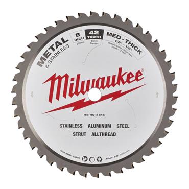MILWAUKEE 4932501141 Metal Cutting Blade, 203mm x 15.87mm x 42T