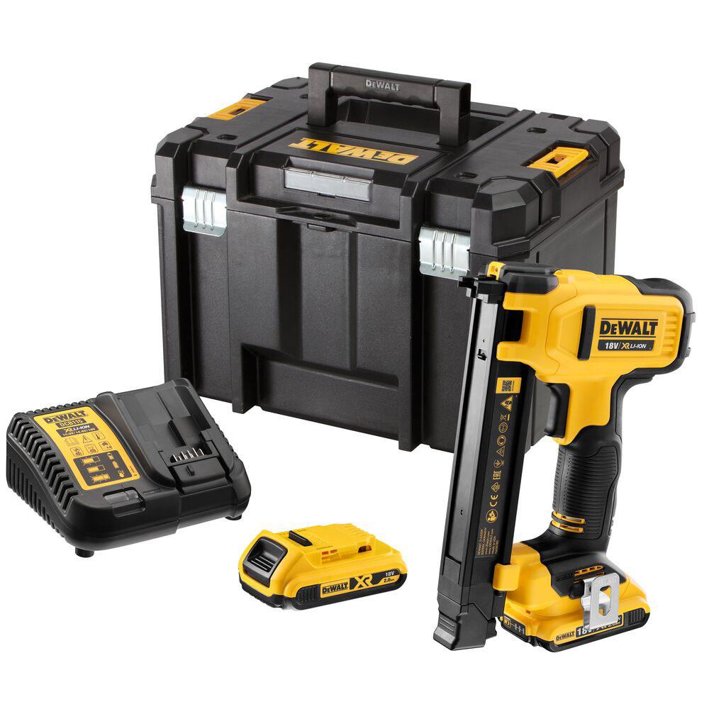 DEWALT DCN701D2 18V Electricians Staple Gun Kit, 2 x 2.0Ah Batteries