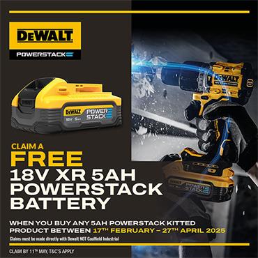 DEWALT DCS386H2T 18V XR Powerstack Brushless Reciprocating Saw, 2x 5.0Ah  Batteries