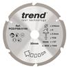 TREND PCD/FSB/2166 Fibreboard Sawblade, 216mm x 6T x 30mm