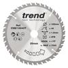 TREND 165x20x40T Craft Pro Fine Finish Cut Thin Kerf Saw Blade for Cordless Circular Saw- CSB/16540T