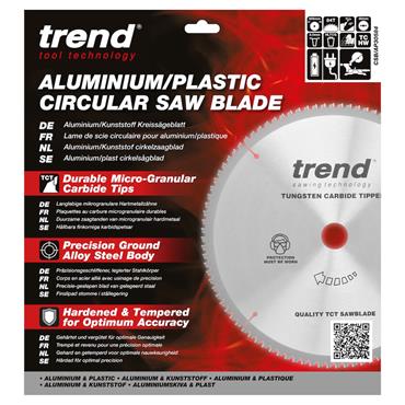 TREND 305 x 30 x 84T Craft Saw Blade Aluminium and Plastic - CSB/AP30584 