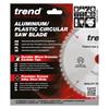 TREND 165 x 20 x 48T Craft Saw Blade Aluminium and Plastic - CSB/AP16548