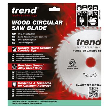 TREND 235 x 30 x 24T Craft Pro General Purpose Saw Blade for Hand Held Circular Saws- CSB/23524