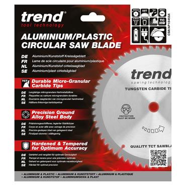 TREND CSB/AP18458A Craft Saw Blade 184mm x 58 Teeth x 30 Aluminium and Plastic