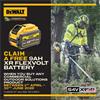 DEWALT DCMBC823N-XJ 54V XR FLEXVOLT Bull Handle 25cm Brushcutter, Bare Unit 