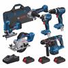 Bosch 0615A5008C 18V Li-Ion ProCORE Brushless Cordless 6 Piece Kit, 3 x 4.0Ah Batteries