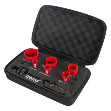 Trend HS/SET/6 HSS Bi-Metal 8% 6 Piece Cobalt Holesaw Electrical Set