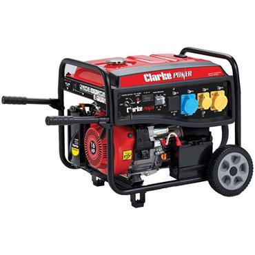 CLARKE PG9500ADVES 8.5kW Dual Voltage (230V/110V) Petrol Generator