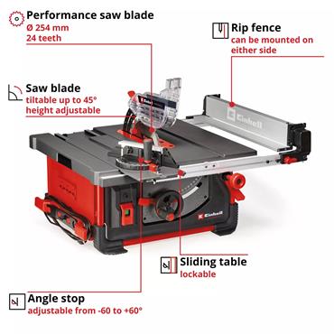 Einhell TP-CC 10 T PROFESSIONAL Table Saw 4340435 