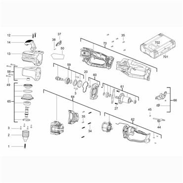 MILWAUKEE 4931436565 M18 Crad Chuck Key