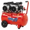 CLARKE C2242050 SHHH50/350 Shhh Air Max Twin Pump 16.9cfm 50 Litre 3.5HP Low Noise Oil Free Air Comp
