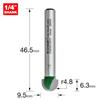 TREND TC053X1/4TC Radius 4.8mm radius x 9.5mm diameter