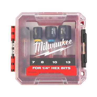 MILWAUKEE 4932492445 Shockwave Nut Driver GEN II, 4 Piece Set