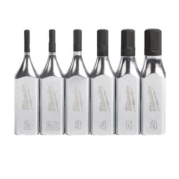 Milwaukee 1/4" Drive Metric Hex Bit Socket Set - 6 pc 4932480566