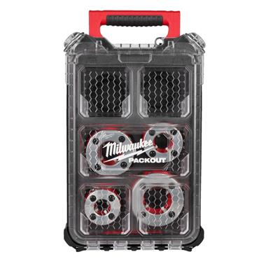 MILWAUKEE 4932480250 4 Piece BSPT Alloy Pipe Threader Die Head PackOut Kit (for M18FPT114)