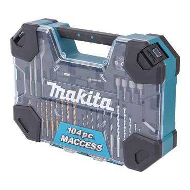 MAKITA E-22604 Drill Bit Set, 104 Piece Set