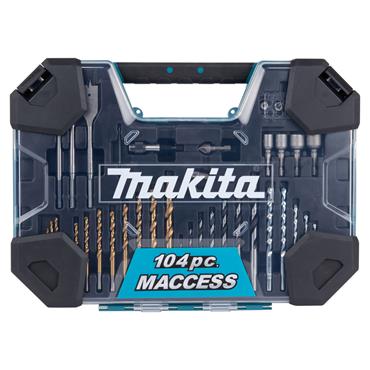 MAKITA E-22604 Drill Bit Set, 104 Piece Set