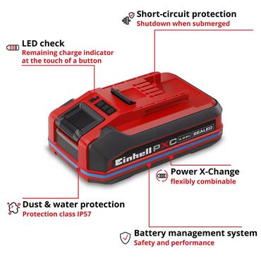 4511627 PXC+ 18V  SEALED Cordless Battery, 4.0Ah