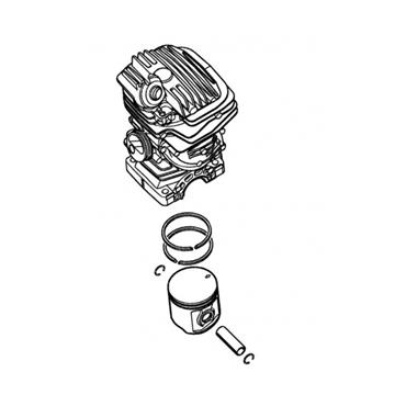 Stihl 11410201204 Cylinder And Piston 44.7mm for MS 271 Chainsaw